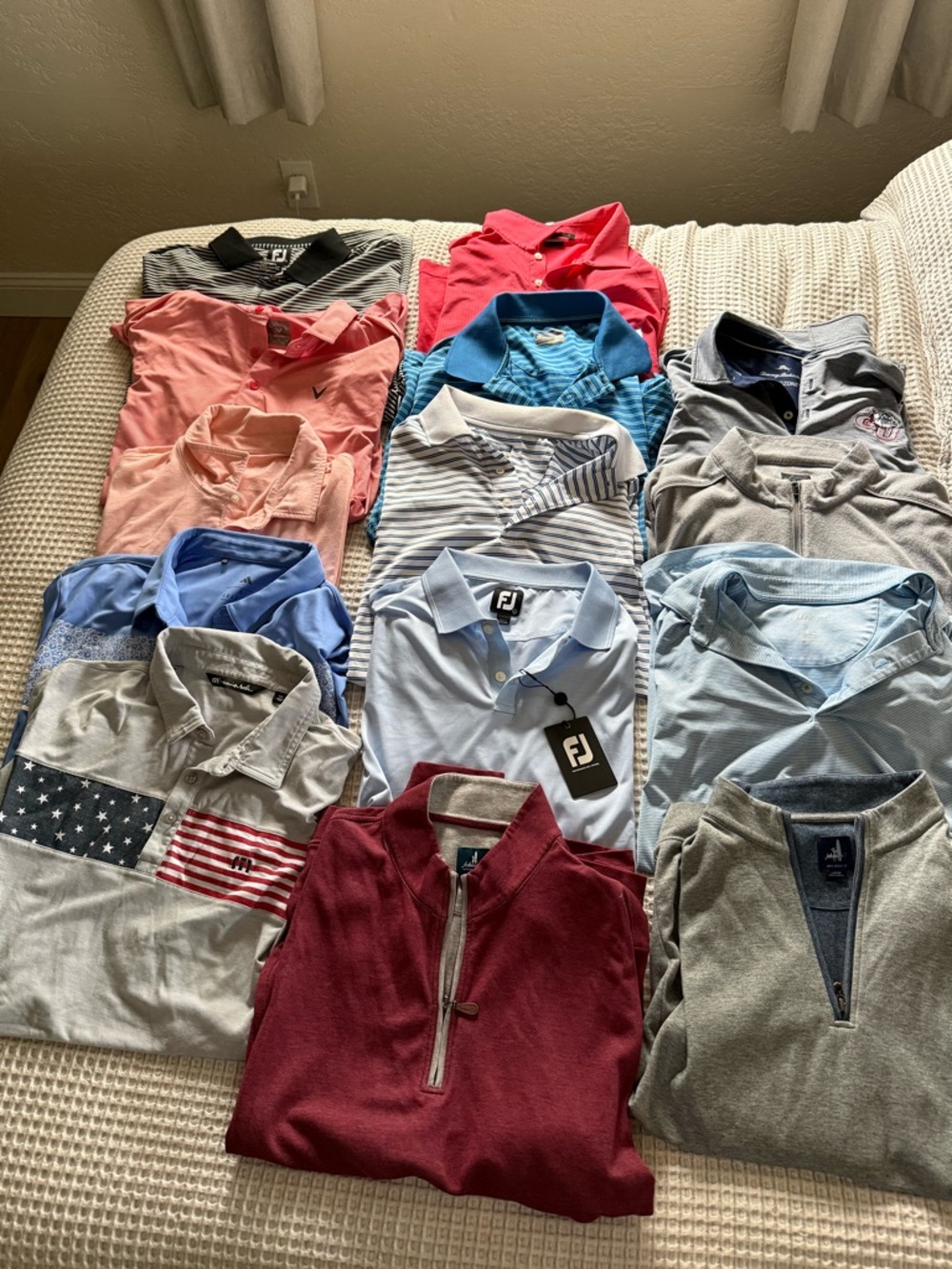 Lot of Men's Golf Polos & Pullovers - L/XL